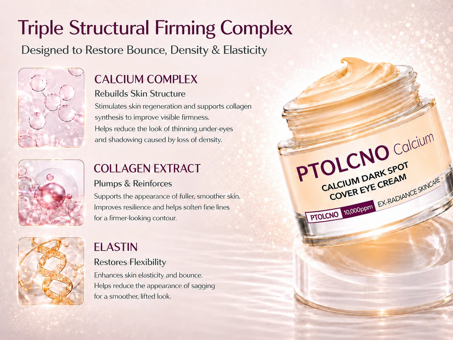 🔥LAST DAY 50% OFF!!Ptolcno Korean Calcium Dark Spot Eye Cream