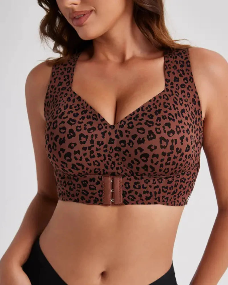 LAST DAY PROMOTION - 50% OFF Front Closure Cross-Back Wireless Posture Bra