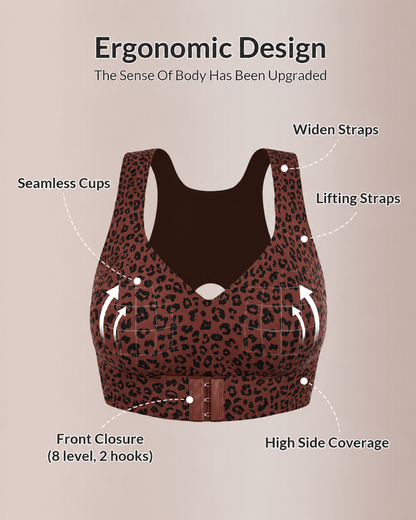 LAST DAY PROMOTION - 50% OFF Front Closure Cross-Back Wireless Posture Bra