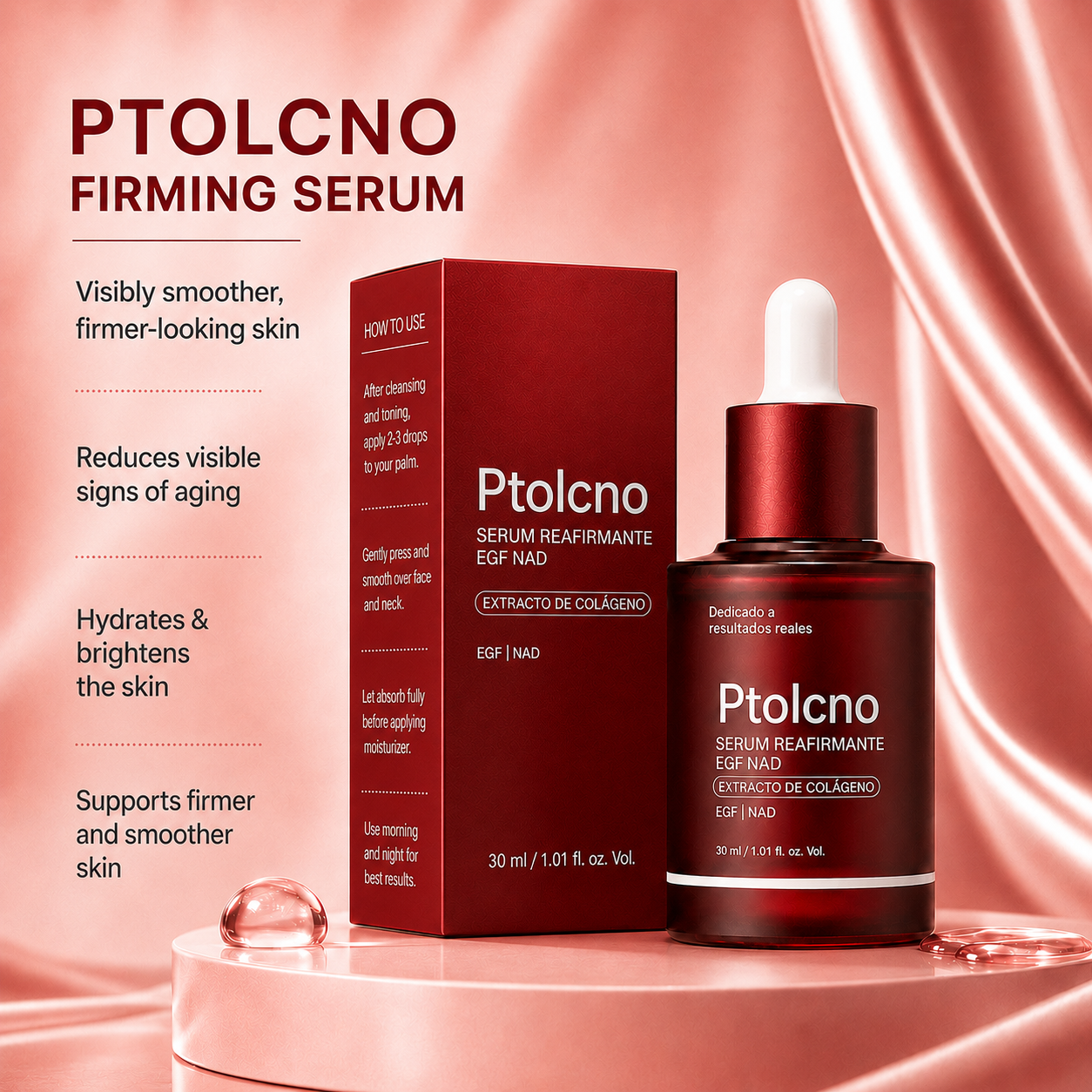 🔥Today Only: Buy 1 Get 1 Free-Ptolcno™ NAD+ Firming Serum Helps skin look firmer, smoother, and visibly refreshed — without injections.